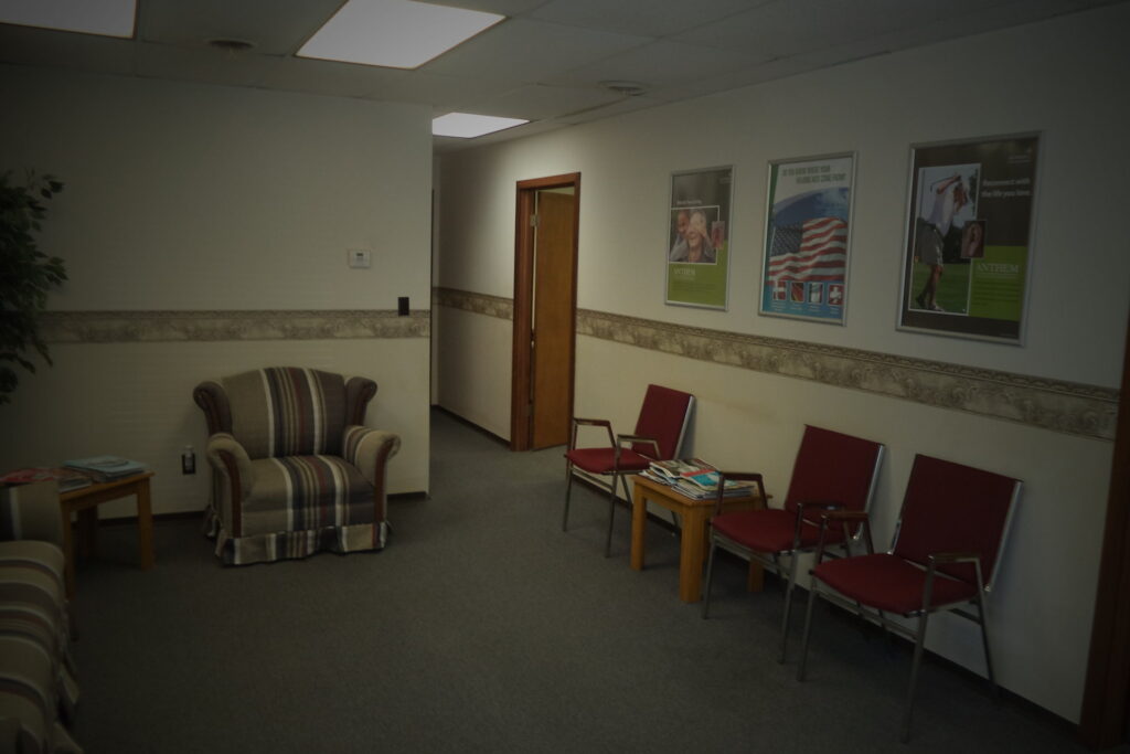Waiting room at Lowry Hearing Aid Center in Nevada