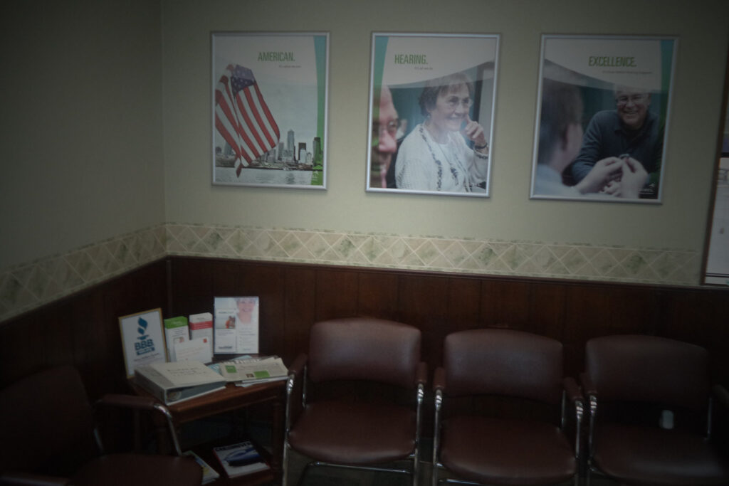 waiting room at Lowry Hearing Aid Center in Nevada
